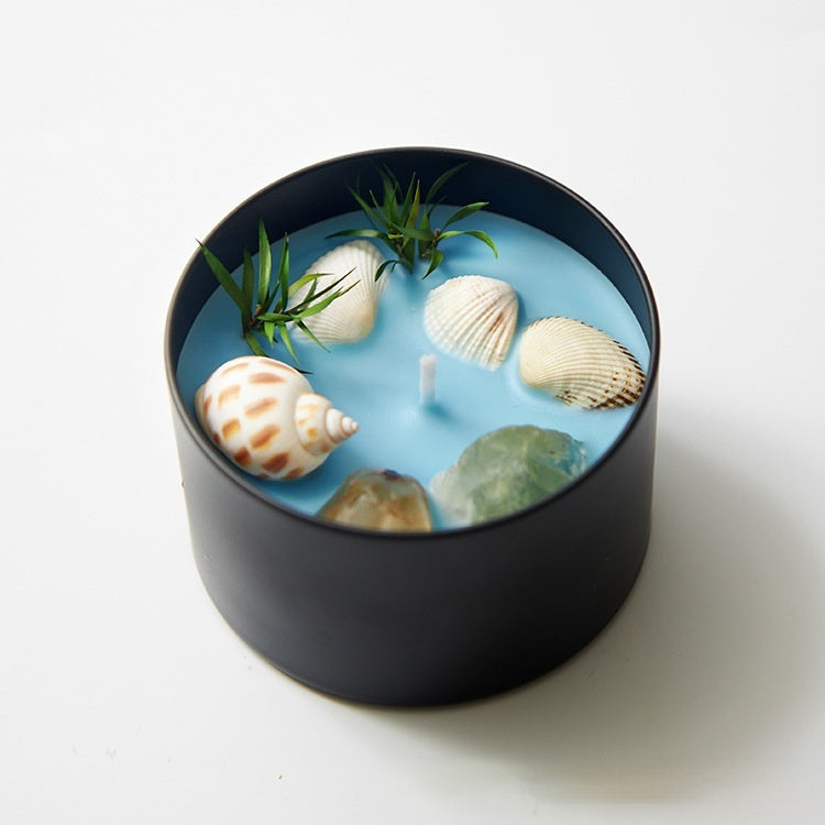 Crystal Dried Flower Arometherapy Candle