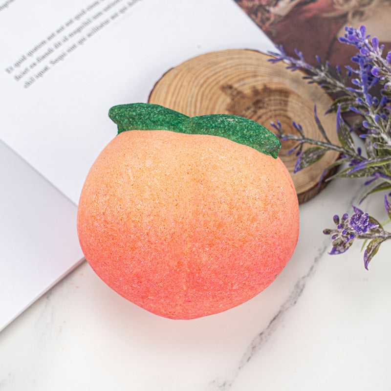 Cute Peach Bubble Bath Sea Fizzer Salt
