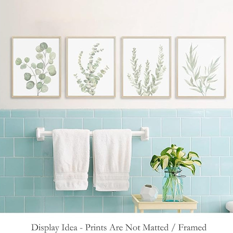 Boho Botanical Plant Wall Canvas Art 8x10in