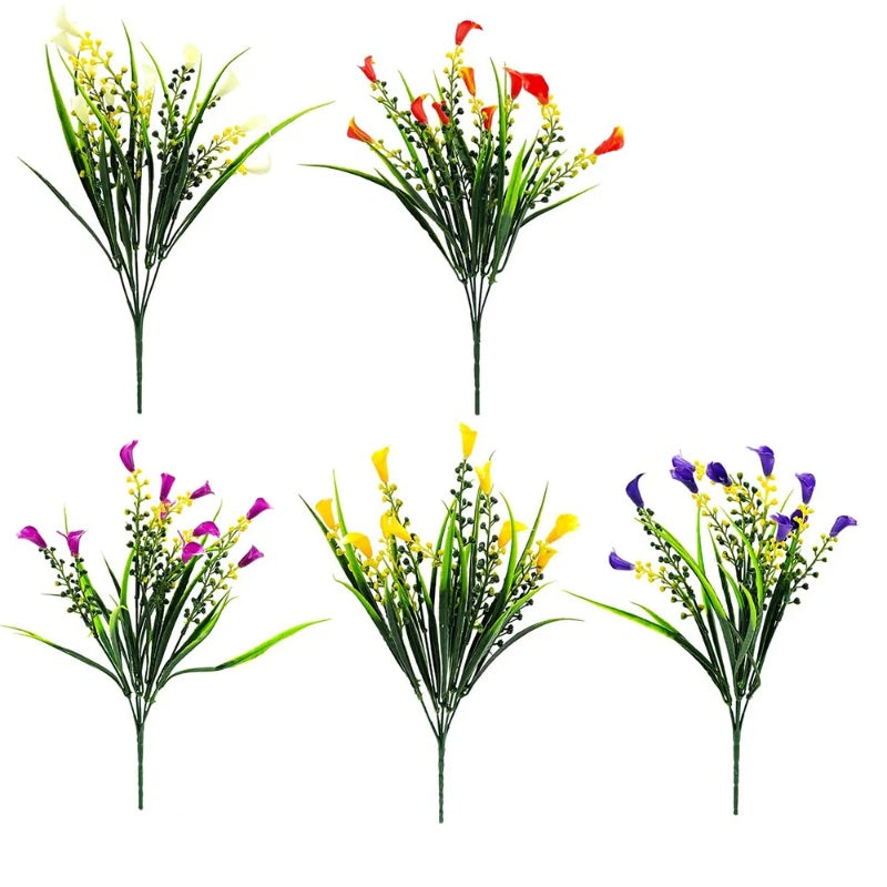 Realistic Artificial UV Resistant Calla Lilly Flowers