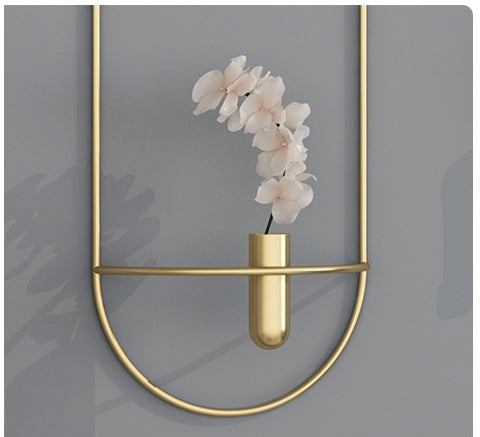 3D Wall Mounted Geometric Metal Candlestick