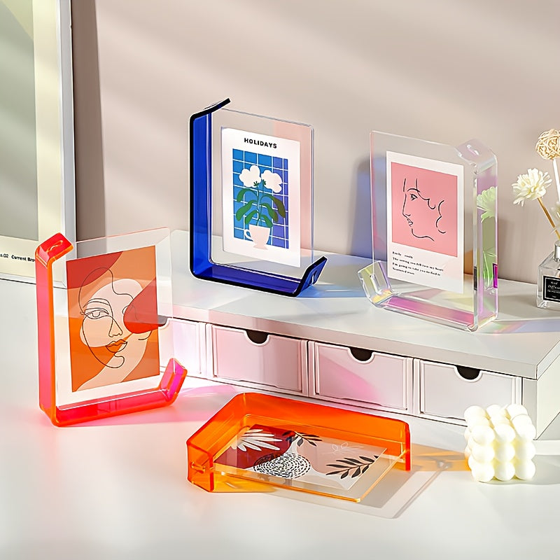 Creative Colorful Acrylic Photo Frame Box