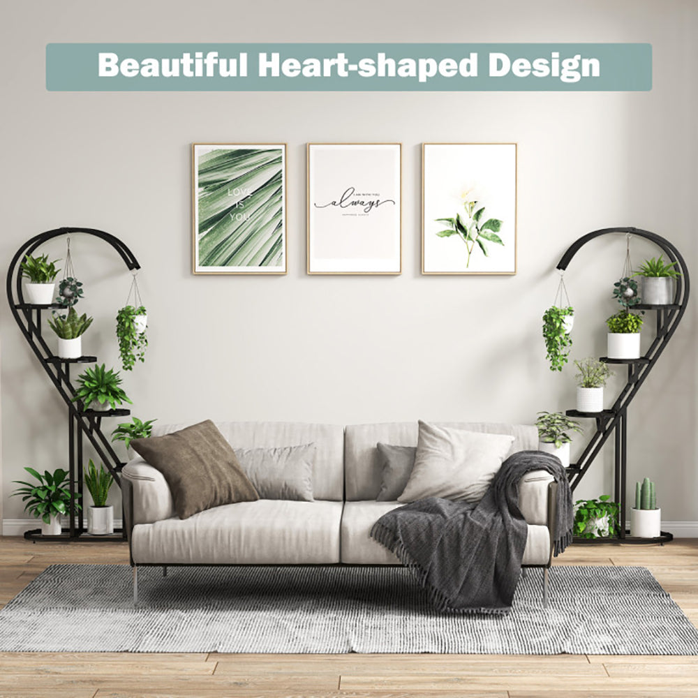 5 Tier Metal Plant Stand With Hanging Hook