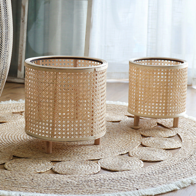 Handmade Bamboo Woven Flower Pot Stand