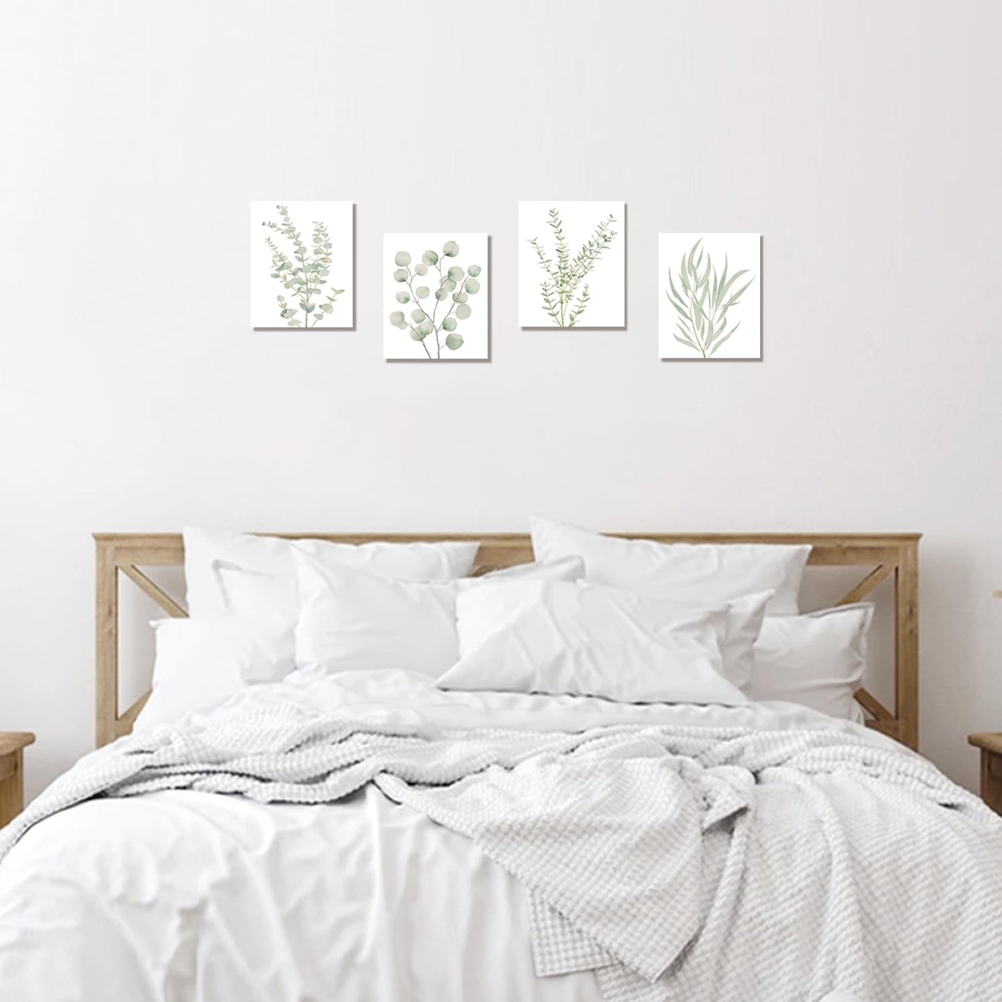 Boho Botanical Plant Wall Canvas Art 8x10in