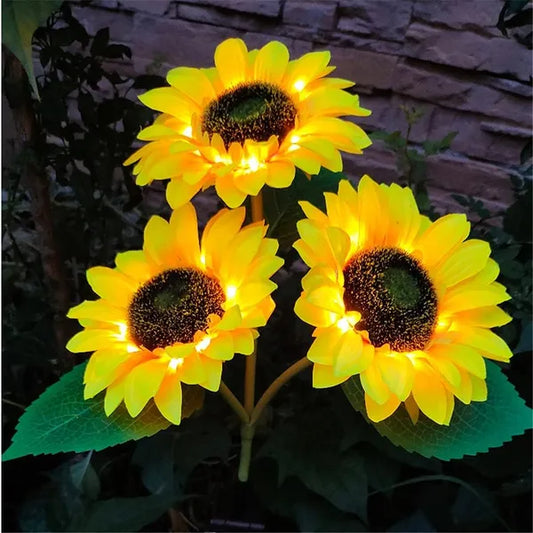 Outdoor LED Solar Garden Sunflower Light