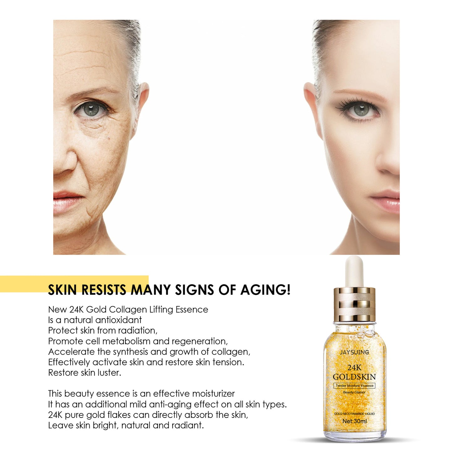 24K Gold Collagen Protein Lifting Essene