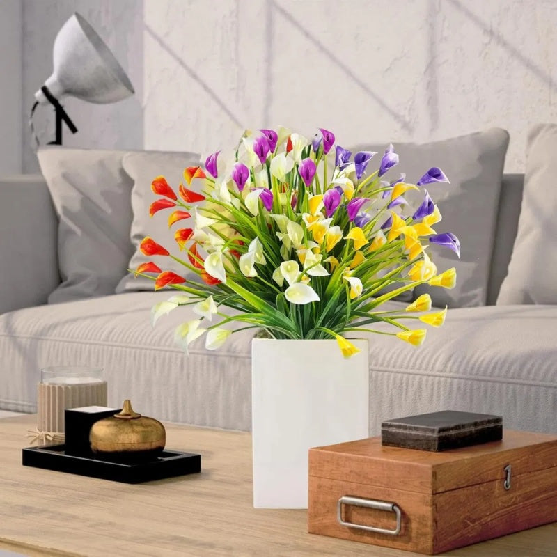 Realistic Artificial UV Resistant Calla Lilly Flowers