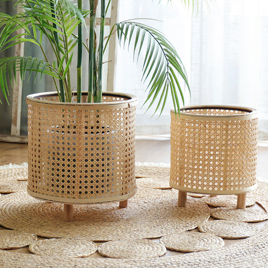 Handmade Bamboo Woven Flower Pot Stand
