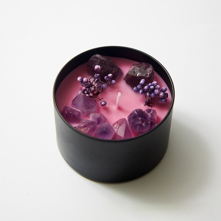 Crystal Dried Flower Arometherapy Candle