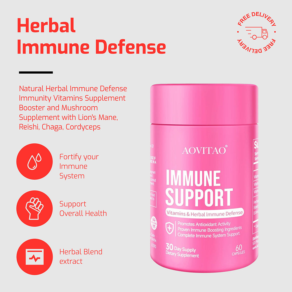 Natural Herbal Immune Defense Vitamins Supplement