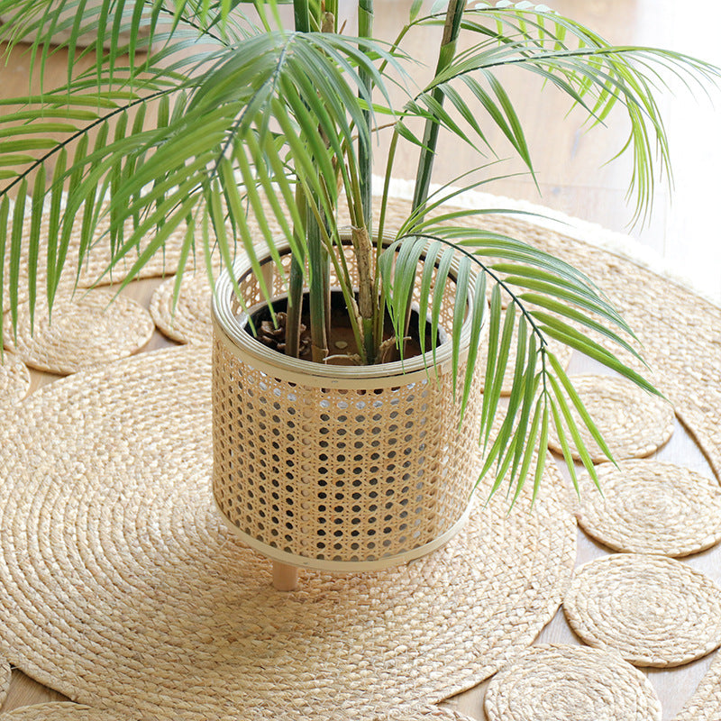 Handmade Bamboo Woven Flower Pot Stand