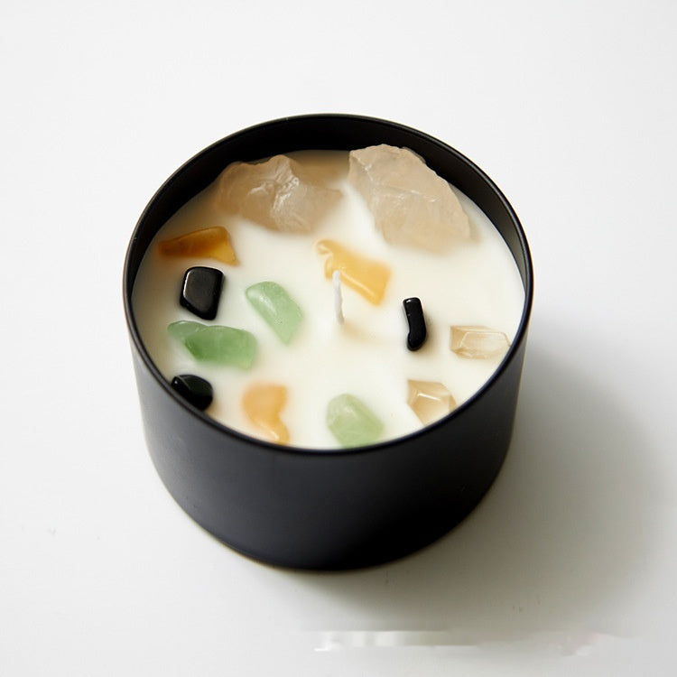 Crystal Dried Flower Arometherapy Candle