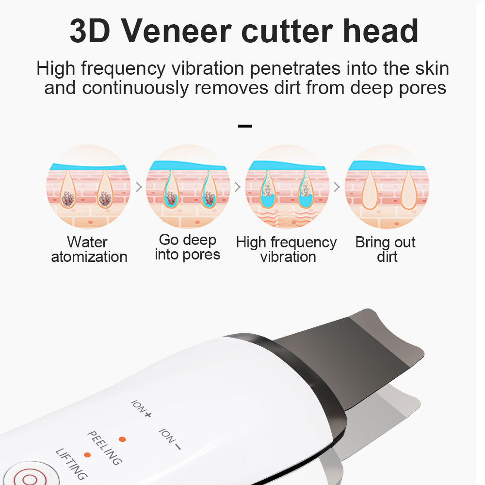 Handheld Electric Ultrasonic Skin Scrubber